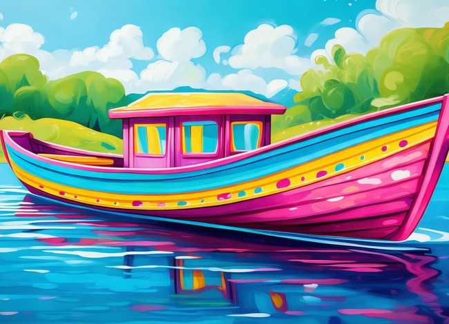 儿童轮船图画，儿童轮船图画简单又漂亮