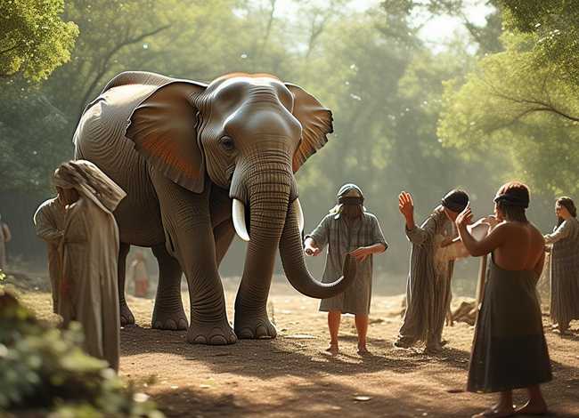 盲人摸象故事介绍、盲人摸象故事介绍50字