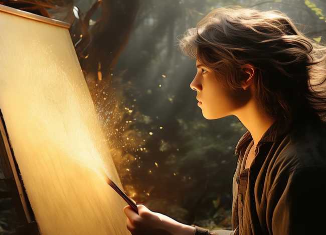 神笔马良图画故事、神笔马良故事图片绘画模板