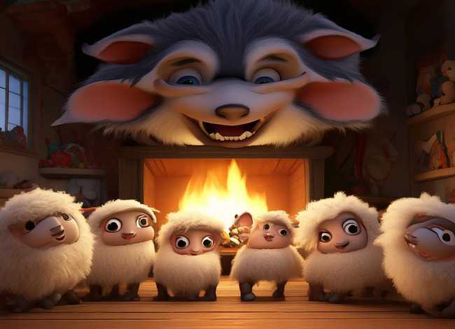 儿童故事大全100首狼和七只小羊，幼儿睡前听故事大全狼和七只小羊