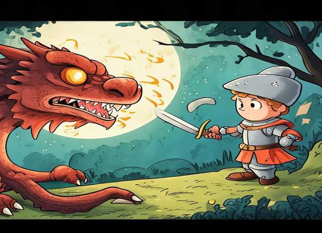 英语童话故事连环画简笔画；英语简笔连环画小故事6张