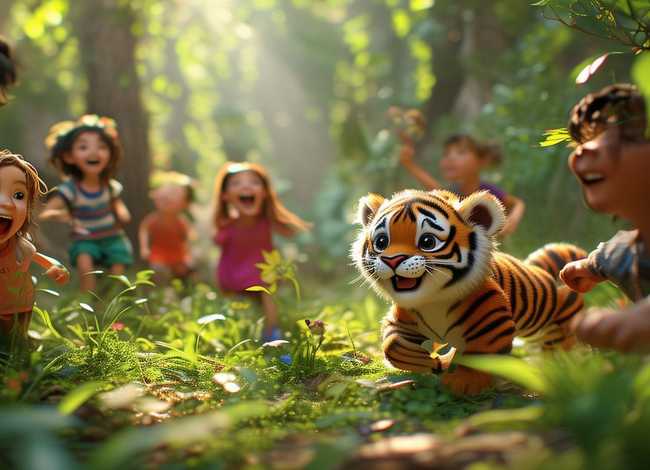 老虎儿童故事视频，老虎幼儿故事视频