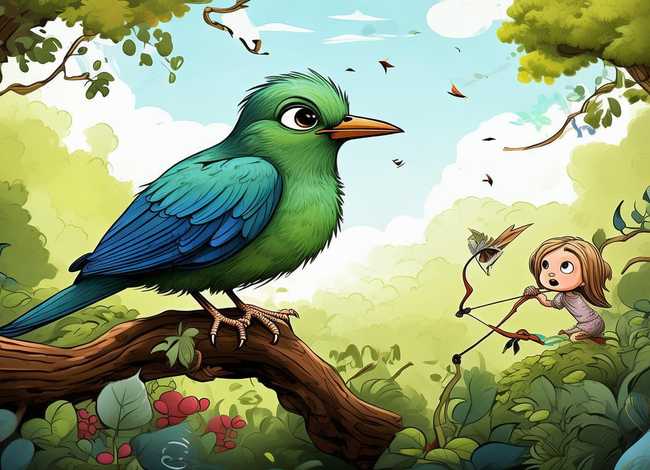 惊弓之鸟寓言故事儿童版、寓言故事《惊弓之鸟》