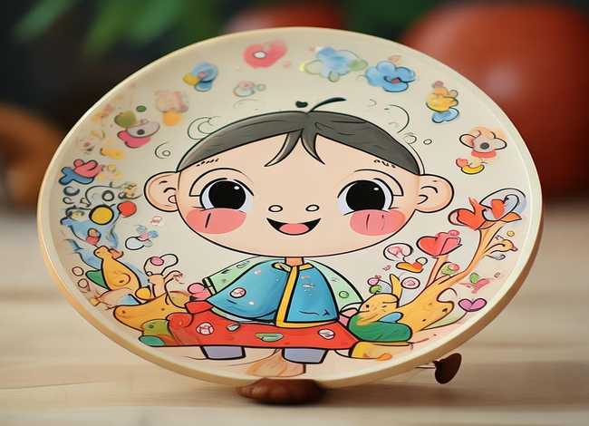 团扇儿童画卡通人物；团扇儿童画卡通人物步骤