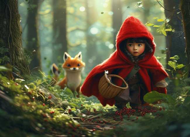 中文童话故事音频；小红帽故事童话音频