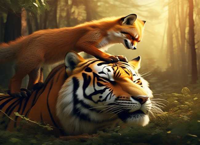 狐假虎威少儿故事 - 狐假虎威少儿故事配乐纯音乐