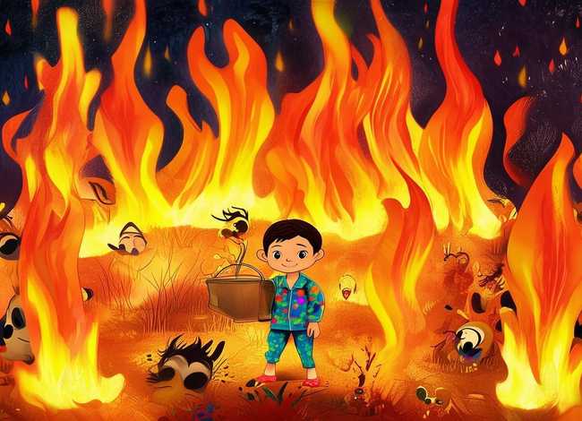 儿童故事视频着火的故事、火灾的故事幼儿