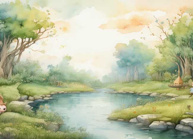 水彩画故事12个画面 水彩画故事12个画面图片