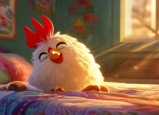 公鸡故事儿童睡前故事 公鸡的睡前故事