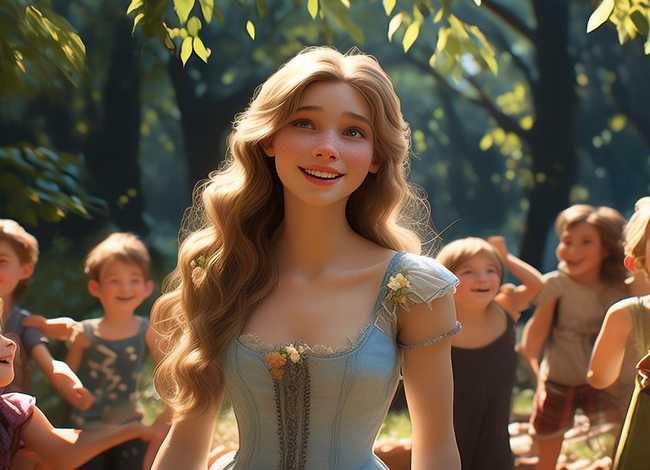 儿童童话故事白雪公主 - 儿童童话故事白雪公主和小朋友