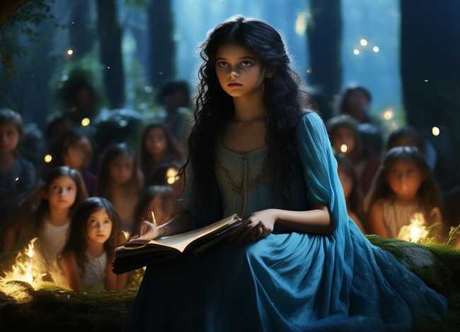 儿童神秘的故事 神秘的小女孩讲故事