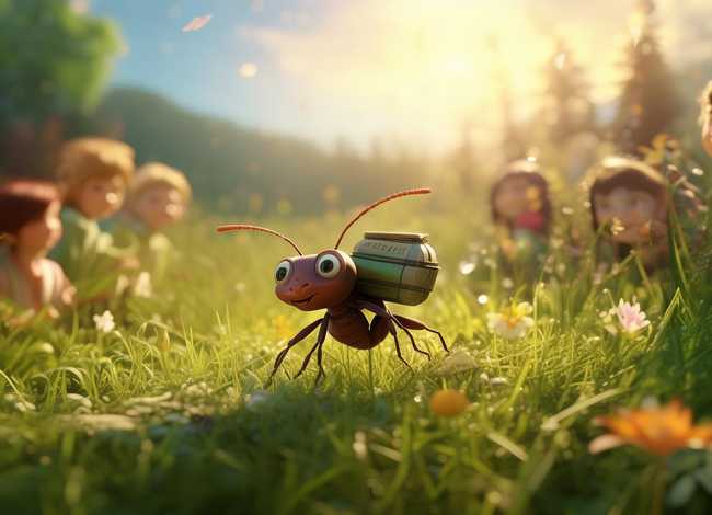 小蚂蚁讲故事；小蚂蚁讲故事100字作文