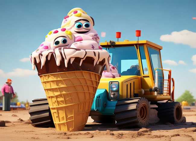 挖土机吃冰淇淋故事;挖土机吃冰淇淋 故事 挖土机吃冰淇淋故事;挖土机吃冰淇淋 故事