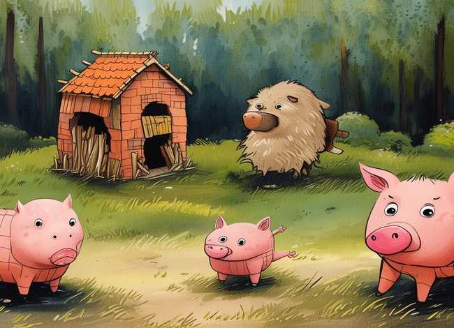 三只小猪简笔画绘本故事 - 三只小猪简笔画绘本故事图片 三只小猪简笔画绘本故事 - 三只小猪简笔画绘本故事图片