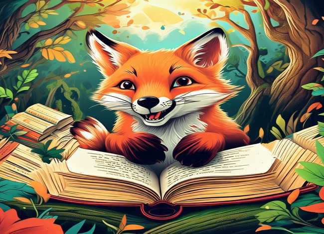 儿童绘本故事吃书的狐狸 - 吃书的狐狸的故事绘本