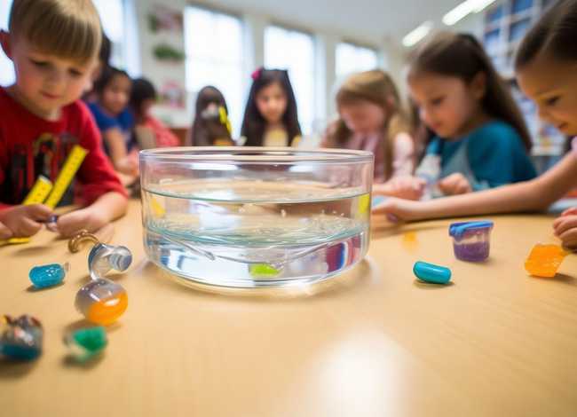 儿童数学关于体积与放入物的关系 - 放入物体的体积公式=总体积-()=容器的()×水上升的()