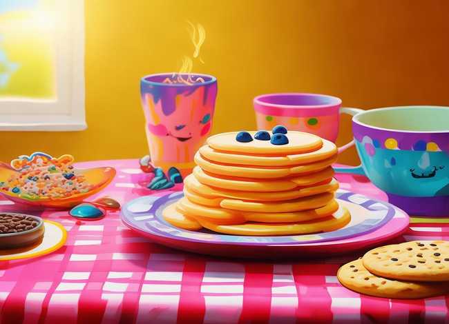 儿童早餐简笔画图片 儿童早餐简笔画图片彩色