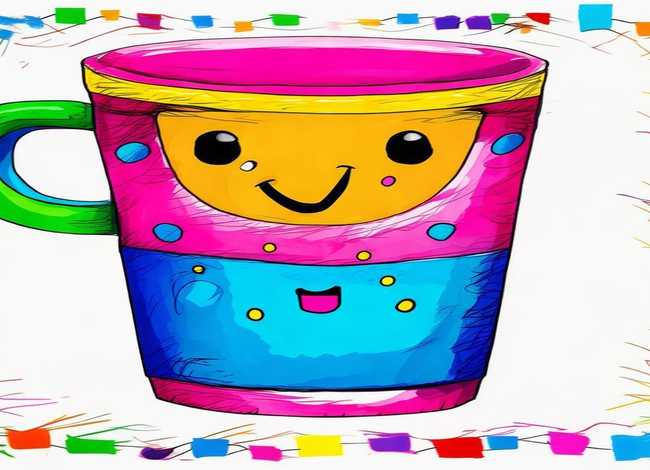 杯子儿童画作品 - 杯子儿童画作品图片 杯子儿童画作品 - 杯子儿童画作品图片