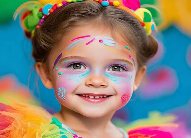 幼儿表演妆容女孩 - 幼儿园小女孩表演节目的妆容