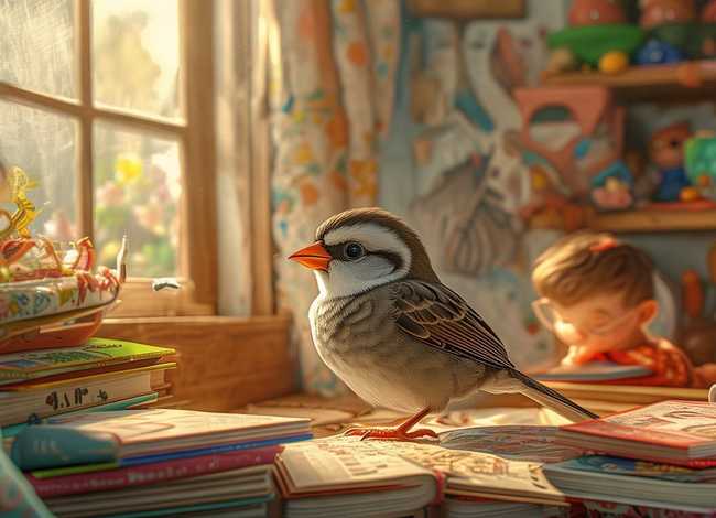 儿童睡前童话故事聪明的小麻雀、童话小麻雀告诉的道理