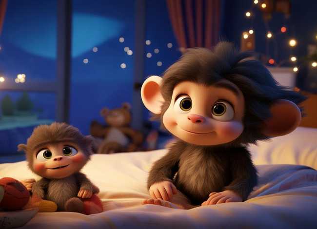儿童睡前故事猴子点点 - 幼儿睡前猴子小故事