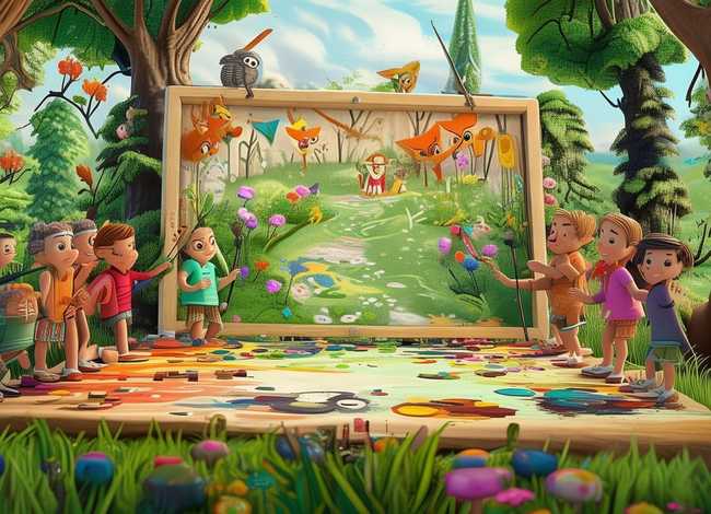 儿童画寓言 儿童画寓言画图片