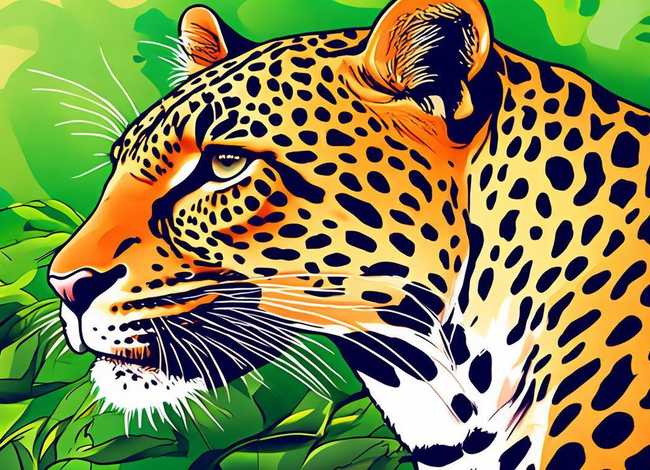 豹简笔画大全带颜色、豹简笔画大全带颜色怎么画