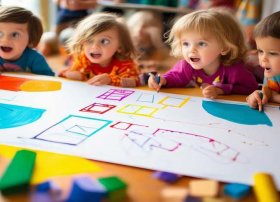 儿童几何图形故事书，儿童快乐学画·几何图形画书籍