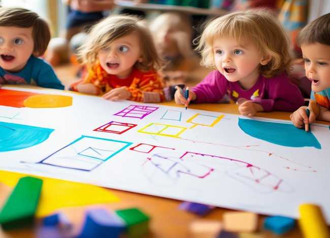 儿童几何图形故事书，儿童快乐学画·几何图形画书籍