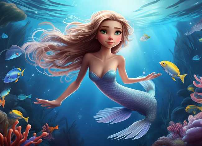 美人鱼的故事睡前故事儿童故事，少儿睡前故事美人鱼的故事