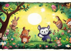 儿童画动物故事画，儿童画动物范画