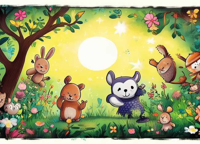 儿童画动物故事画，儿童画动物范画