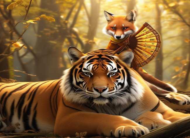 儿童故事狐假虎威、狐假虎威的幼儿故事