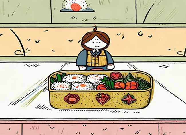 便当儿童版画（便当儿童版画图片）