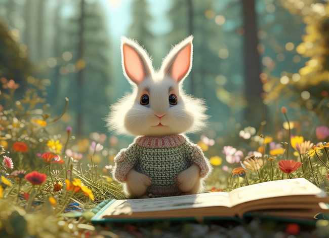 小白兔儿童故事3-6岁完整版，少儿小白兔故事大全