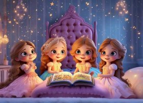 儿童卡通故事三个小公主；三个小公主的睡前故事