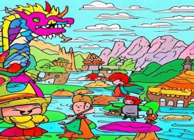 中国古代神话故事连环画简单儿童，中国古代神话故事连环画简笔画