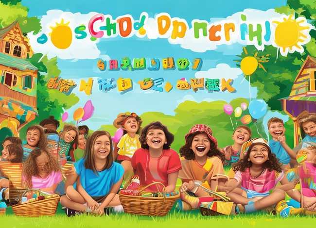 儿童节英文海报设计案例学校郊游、儿童节英文海报设计案例学校郊游怎么写