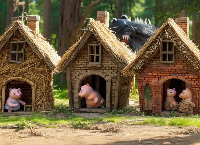 三只小猪英文故事 三只小猪英文故事图片
