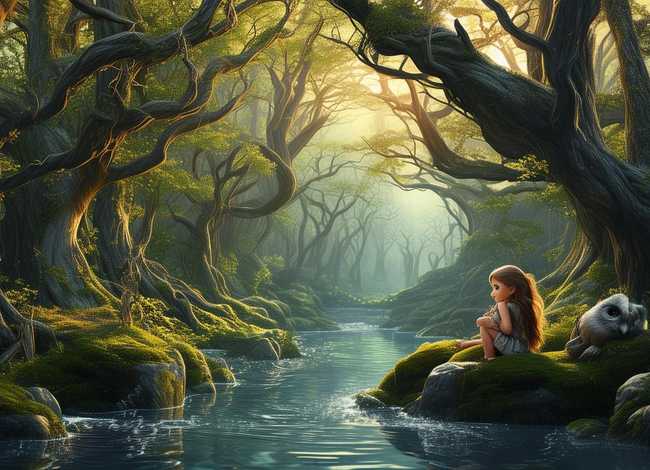 森林的故事画画、森林里的故事画画