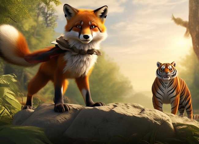 小学生英语故事狐假虎威 - 小学生英语故事狐假虎威怎么写