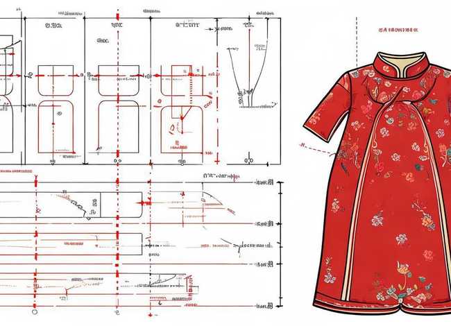 儿童旗袍打版教程，儿童旗袍打版图片