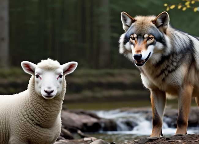 童话狼和小羊的故事 - 狼和小羊 的故事