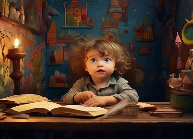 童话故事儿童画模板，语文故事儿童画模板