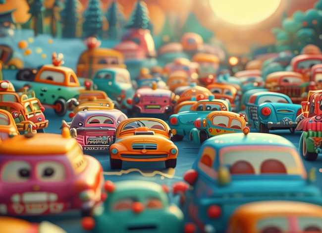 汽车故事绘本、汽车故事绘本制作图片