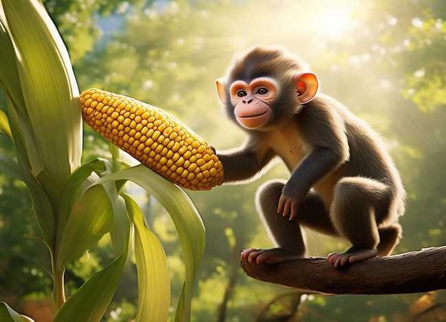 猴子摘玉米的故事，猴子摘玉米的故事 视频