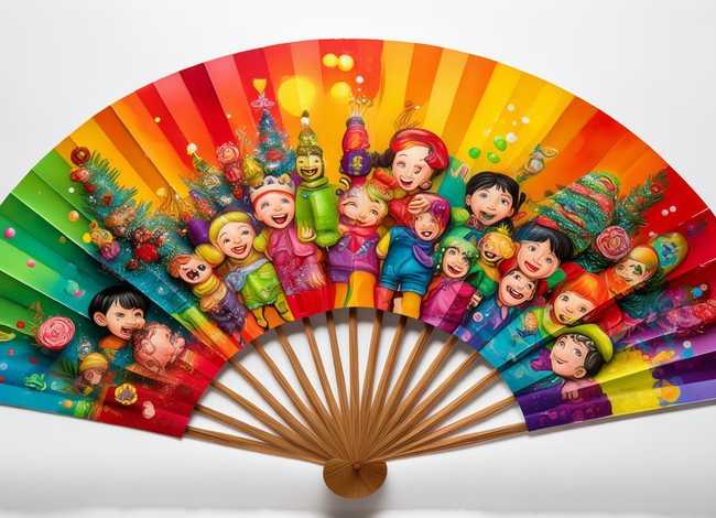 扇子画儿童节日 扇子画儿童节日图片