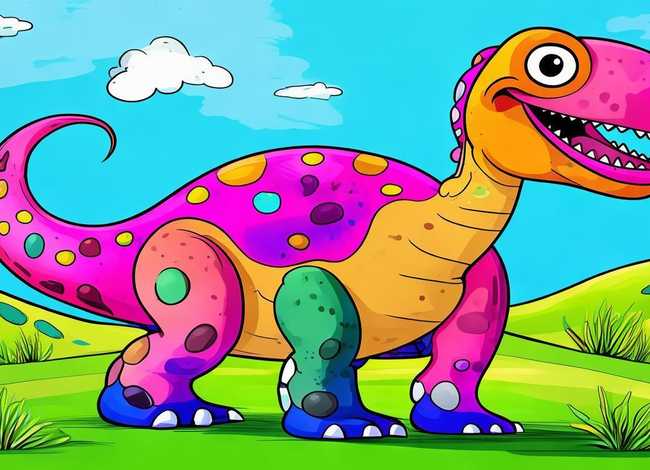 简单儿童画恐龙；儿童画恐龙 简单