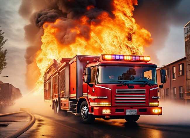 着火了消防车救火的故事 消防车救火的故事文字