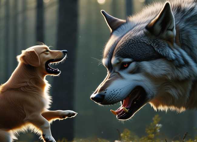 儿童睡前故事小花狗智斗大饿狼（小狗智斗大灰狼的故事）